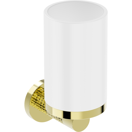 Mexen Triv toothbrush holder, white/gold - 70A33051-50W