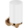 Mexen Triv toothbrush cup, white/pink gold - 70A33051-60W