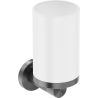 Mexen Triv toothbrush holder, white/brushed gun gray - 70A33051-66W