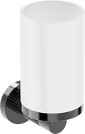 Mexen Triv toothbrush holder, white/black chrome - 70A33051-73W