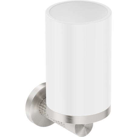 Mexen Triv toothbrush holder, white/brushed nickel - 70A33051-97W
