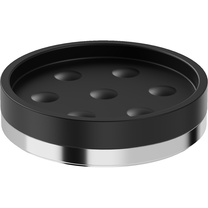 Mexen Triv standing soap dish, black/chrome - 70A33057-00B