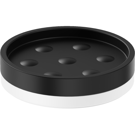 Mexen Triv standing soap dish, black/white - 70A33057-20B