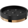 Mexen Triv standing soap dish, black/rose gold - 70A33057-60B