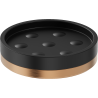 Mexen Triv standing soap dish, black/brushed copper - 70A33057-65B
