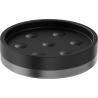 Mexen Triv standing soap dish, black/brushed gun gray - 70A33057-66B