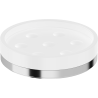 Mexen Triv Standing Soap Dish, White/Chrome - 70A33057-00W