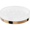Mexen Triv standing soap dish, white/pink gold - 70A33057-60W