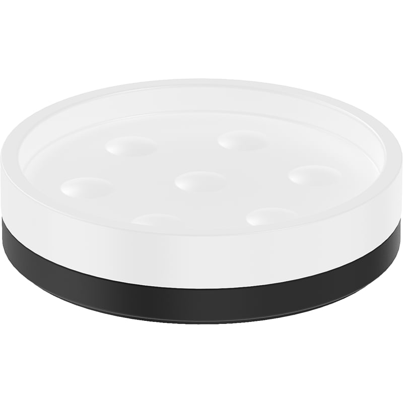 Mexen Triv standing soap dish, white/black - 70A33057-70W