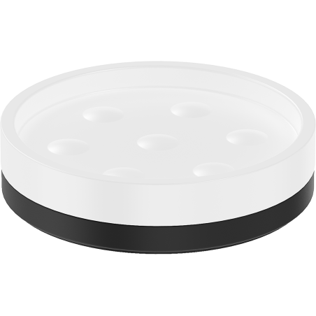 Mexen Triv standing soap dish, white/black - 70A33057-70W
