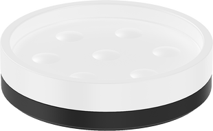 Mexen Triv standing soap dish, white/black - 70A33057-70W