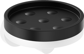 Mexen Triv soap dish, black/white - 70A33055-20B