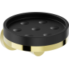 Mexen Triv soap dish, black/gold - 70A33055-50B