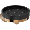Mexen Triv soap dish, black/rose gold - 70A33055-60B