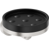 Mexen Triv soap dish, black/brushed nickel - 70A33055-97B
