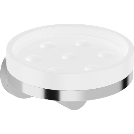 Mexen Triv soap dish, white/chrome - 70A33055-00W