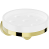 Mexen Triv soap dish, white/gold - 70A33055-50W
