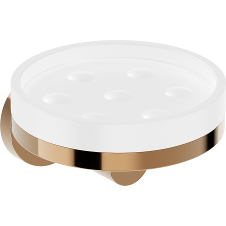 Mexen Triv soap dish, white/pink gold - 70A33055-60W