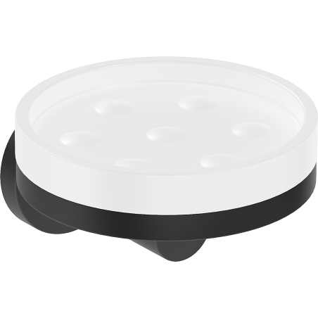 Mexen Triv soap dish, white/black - 70A33055-70W
