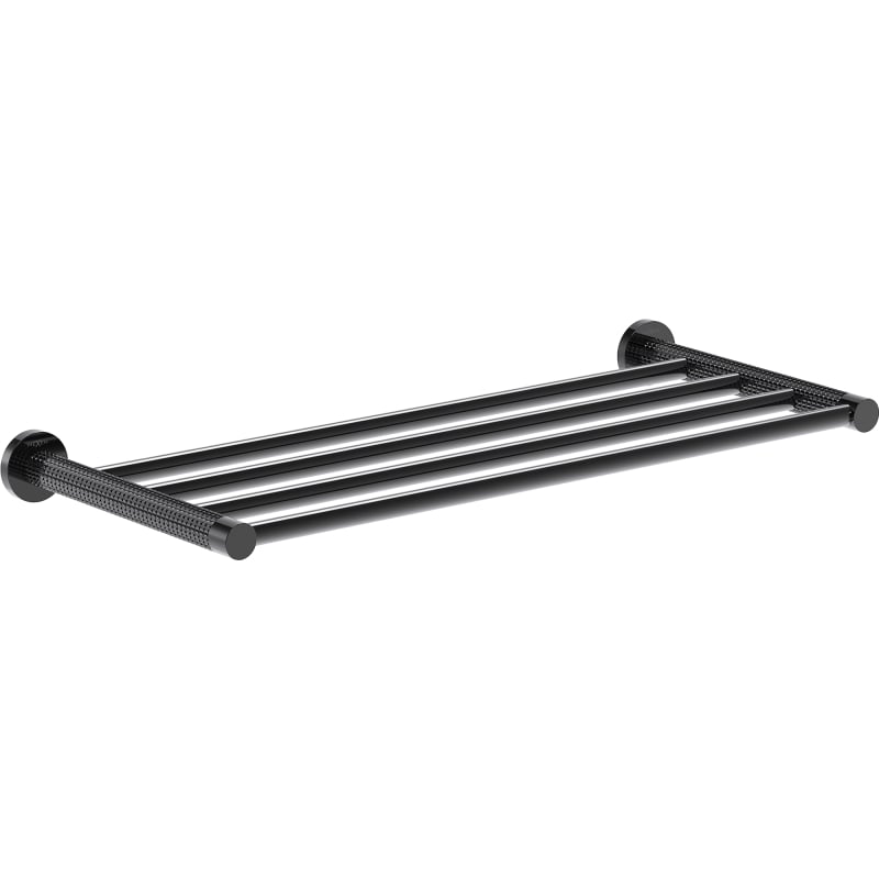 Mexen Triv towel rack, black chrome - 70A33082-73