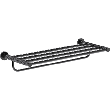 Mexen Triv towel shelf, black chrome - 70A33081-73