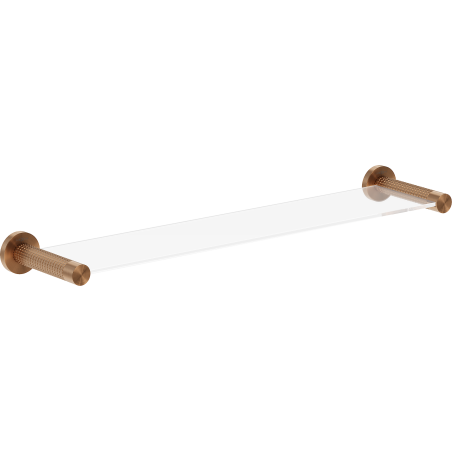 Mexen Triv hanging glass shelf, brushed copper - 70A33061-65