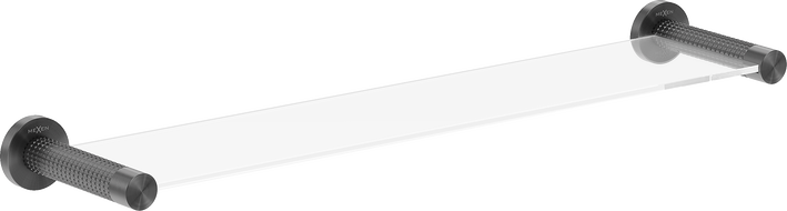 Mexen Triv hanging glass shelf, brushed gun gray - 70A33061-66