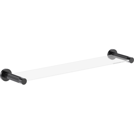 Mexen Triv hanging glass shelf, black chrome - 70A33061-73