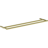 Mexen Loop double towel rack, gold - 70A71047-50