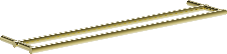 Mexen Loop double towel rack, gold - 70A71047-50