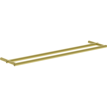 Mexen Loop double towel rack, brushed gold - 70A71047-55