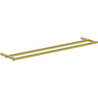 Mexen Loop double towel rack, brushed gold - 70A71047-55