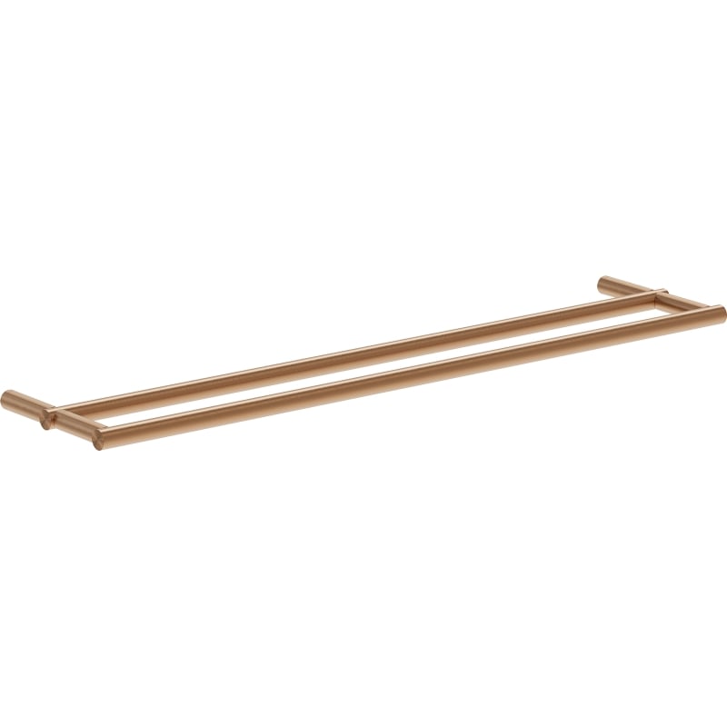 Mexen Loop double towel rack, brushed copper - 70A71047-65