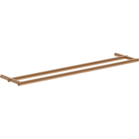 Mexen Loop double towel rack, brushed copper - 70A71047-65