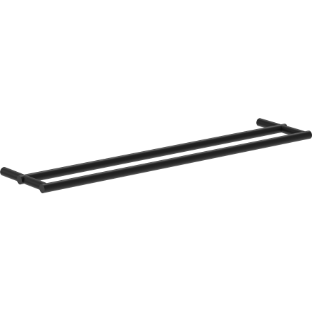 Mexen Loop double towel rack, black - 70A71047-70