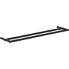 Mexen Loop double towel rack, black - 70A71047-70