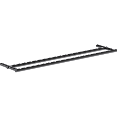 Mexen Loop double towel rack, black chrome - 70A71047-73