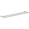 Mexen Loop double towel rack, brushed nickel - 70A71047-97