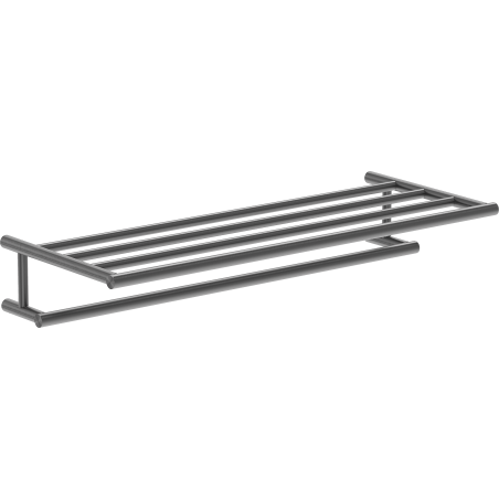 Mexen Loop towel shelf, brushed gun gray - 70A71081-66