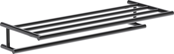 Mexen Loop towel rack, black chrome - 70A71081-73