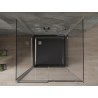 Mexen Omega-3S 3-wall shower cabin, sliding 100x100 cm, transparent, chrome + Flat shower tray - 825-100-100-01-00-3s-4070