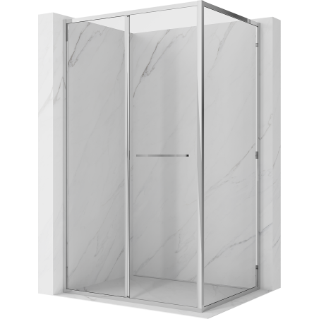 Mexen Linea sliding shower cabin 100 x 80 cm, transparent, chrome - 8E1-100-080-01-01