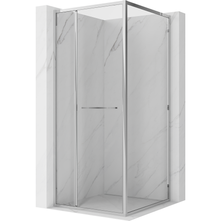 Mexen Linea sliding shower cabin 100 x 100 cm, transparent, chrome - 8E1-100-100-01-01