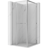 Mexen Linea sliding shower cabin 95 x 95 cm, transparent, chrome - 8E1-095-095-01-01
