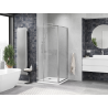Mexen Linea sliding shower cabin 95 x 95 cm, transparent, chrome - 8E1-095-095-01-01