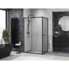 Mexen Linea sliding shower enclosure 80 x 90 cm, transparent, black - 8E1-080-090-70-70