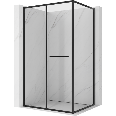 Mexen Linea sliding shower cabin 85 x 95 cm, transparent, black - 8E1-085-095-70-70