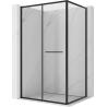 Mexen Linea sliding shower cabin 110 x 90 cm, transparent, black - 8E1-110-090-70-70