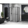Mexen Linea sliding shower cabin 100 x 95 cm, transparent, black - 8E1-100-095-70-70