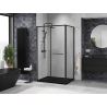 Mexen Linea sliding shower cabin 100 x 95 cm, transparent, black - 8E1-100-095-70-70